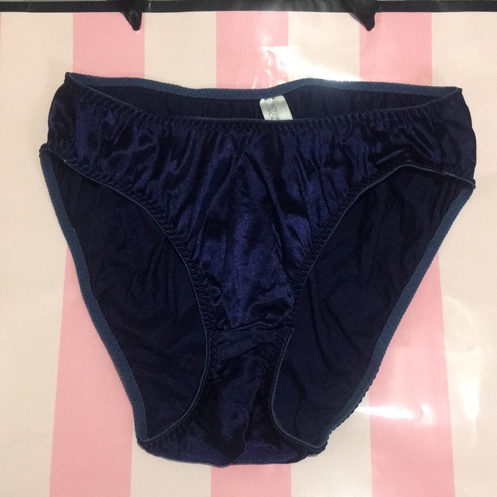 VTG Victoria Secret second skin shiny bikini pantie .